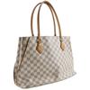 LOUIS VUITTON Calvi Tote Bag N41449 White Damier Azur Canvas Women Used