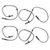 4 Pcs ABS Wheel Speed Sensors Compatible with BMW X5 X6 2008 2009 2010 2011 2012 2013 2014 2015 2016 2017 2018, Front and Rear abs Sensors,