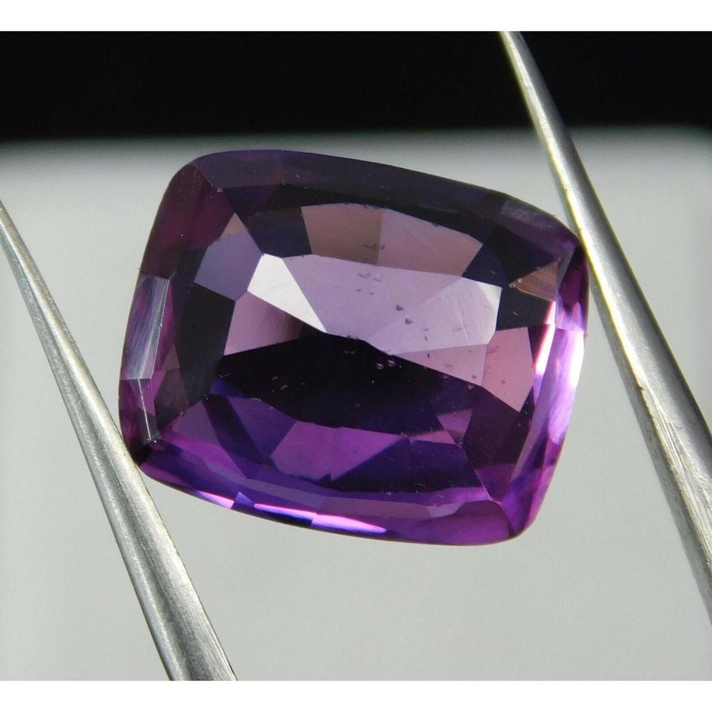 Natural Purple Tanzanite Loose Gemstone 10 ct Cushion Shape for Jewelry Making and Gem Collections