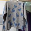 European & American Autumn/Winter Korean Style Heart Letter Pullover Sweater - High-End Knitwear Top