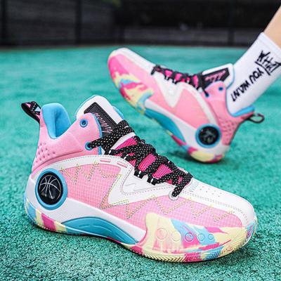 2023 Breathable High-Top Basketball Shoes: Wear-Resistant, Non-Slip, and Practical for Students.