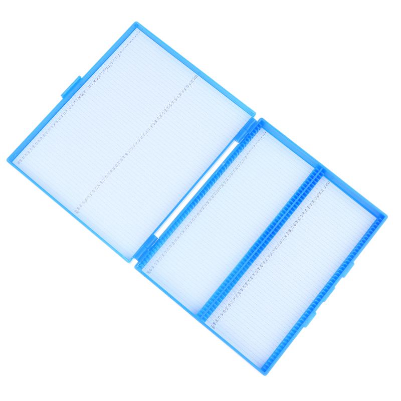 Boîte pour lames de microscope 1 2 3 pièces Boîte rectangulaire en plastique Rangement pour 100 lames Fournitures de laboratoire Scolaire
