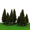 [No-Brand] Set of 15 Cedar Tree Model Trees, 6-10cm Tall, 3 Sizes for Model Trains