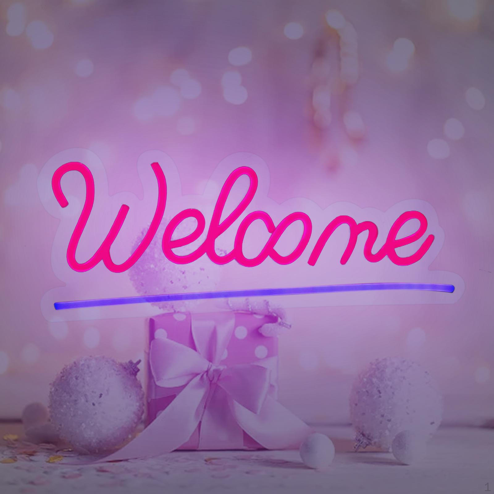 

LED Letter Light Sign USB Powered Reusable Dimmable for Wedding Holiday Bar Welcome Red