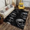 Dark Skulls and Swirling Patterns Carpet Yoga Living Room Room Decor Children's Crawling Mat Doormat Area Rug Games Mat