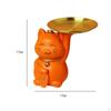 Elegantes Katzen-Skulptur Schmuckhalter und Aufbewahrungsbox Set für Wohnkultur