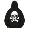 Khb0016 Skullblood Fleece Hoodie - Black