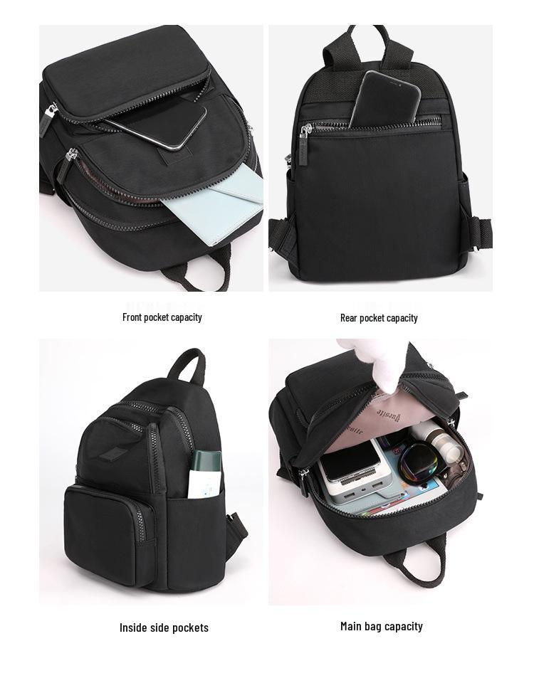 Women's Korean Style Large Capacity Backpack - Trendy Solid Color for College & Travel