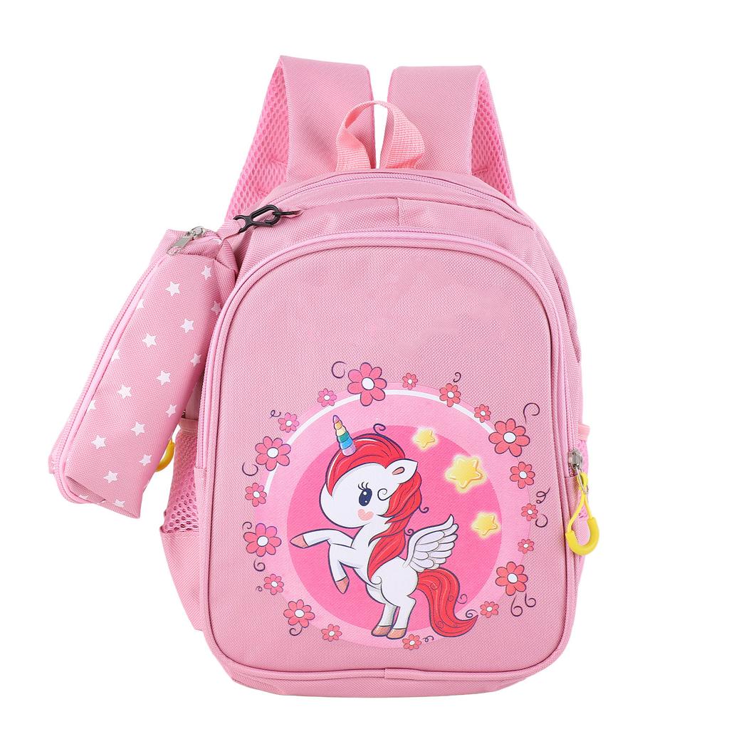 Children Backpack Cute Cartoon Print Spine Protection Large Capacity Toddler Backpack for Preschool