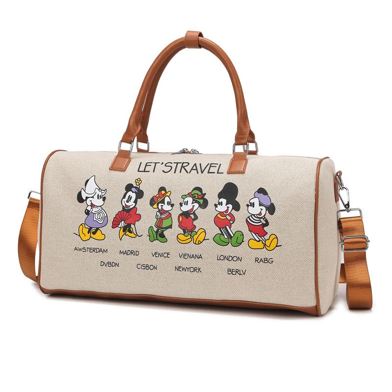 Geantă Canvas Sport & Călătorie Femei Capacitate Mare Desen Animat Coreean