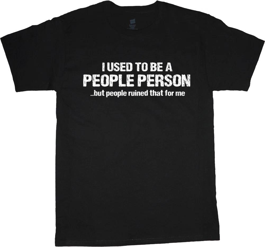 Men s t-shirt funny saying people person decal graphic tee shirt for men M