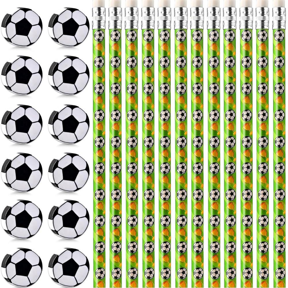 

Children s Football Pencils with Eraser for Home School Office Supplies