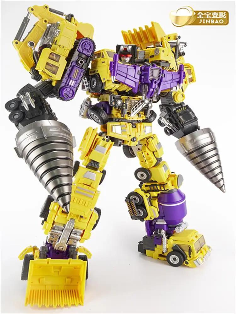 40cm Transformation Oversize Construction Vehicle Devastator Figure Toys Gift JINBAO 6in1 Entertaining Play Safe Kid Friendly Fun