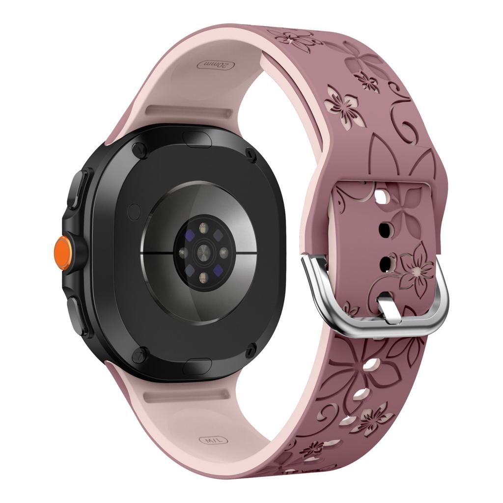 Engraved band for Samsung Galaxy Watch 8/8 classic Silicone Bracelet correa Galaxy Watch 7/FE/6/5/4 Classic/5 Pro No Gaps Strap