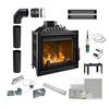 Cast Iron Fireplace KRATKI ANTEK DECO Ø180 10kW Wood ECO Mounting Set