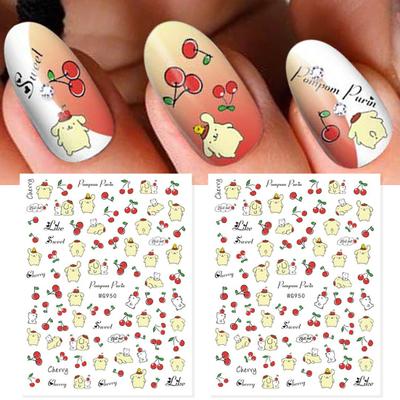 Nail Sticker Pattern Strong Stickiness Stunning Visual Effect Self Adhesive Removable DIY Paper Anime Cartoon
