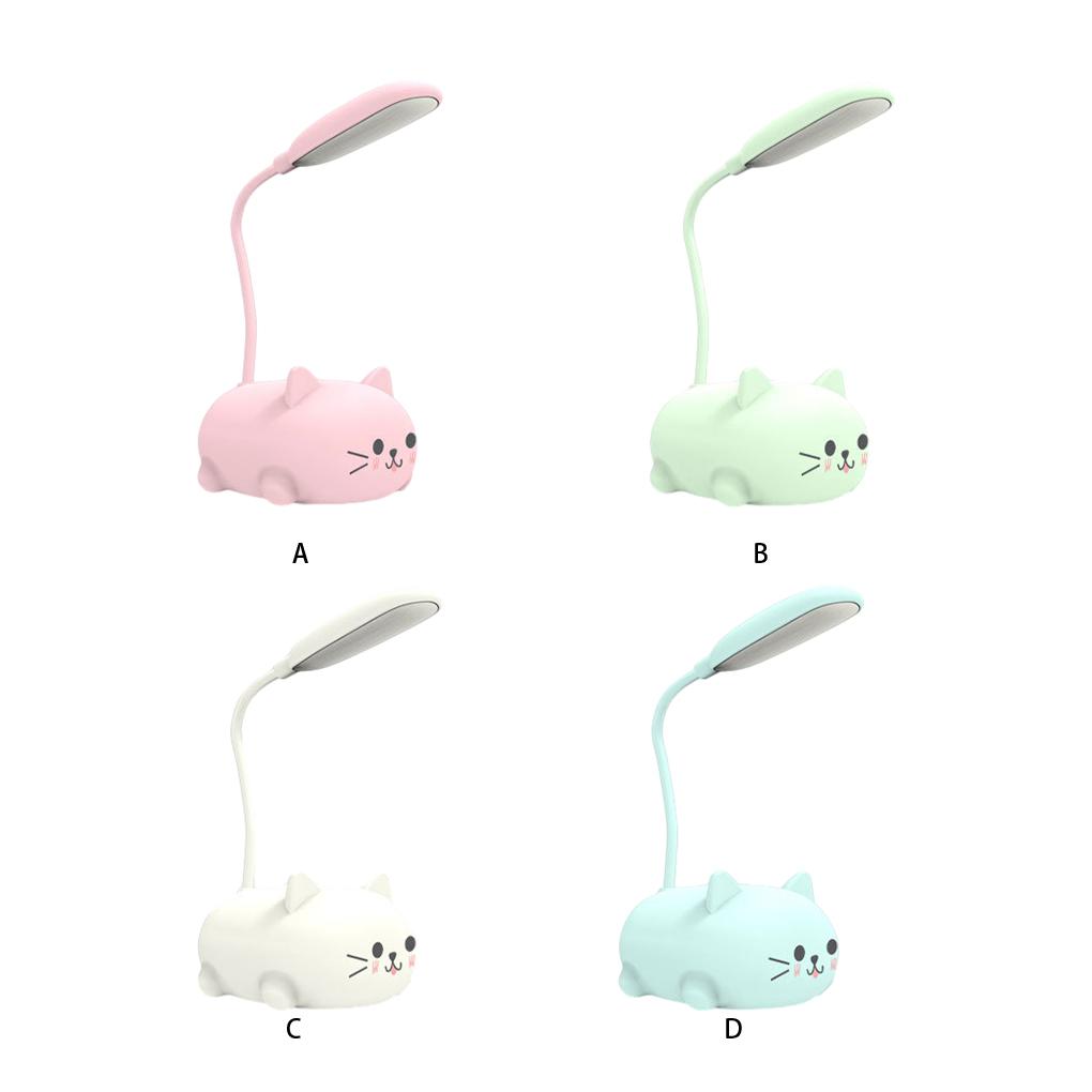 ABS Moderne LED-Tischleuchte mit USB-Ladeanschluss und Augenschutz Kleine Schreibtischlampe Kinder-Schreibtischlampe Niedliche Schreibtischlampe