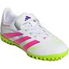 New Adidas Predator CLUB Anti Slip Wear Resistant Low Top Kids' Soccer Shoes White/Light Pink/Light Lemon Kids' ID3808