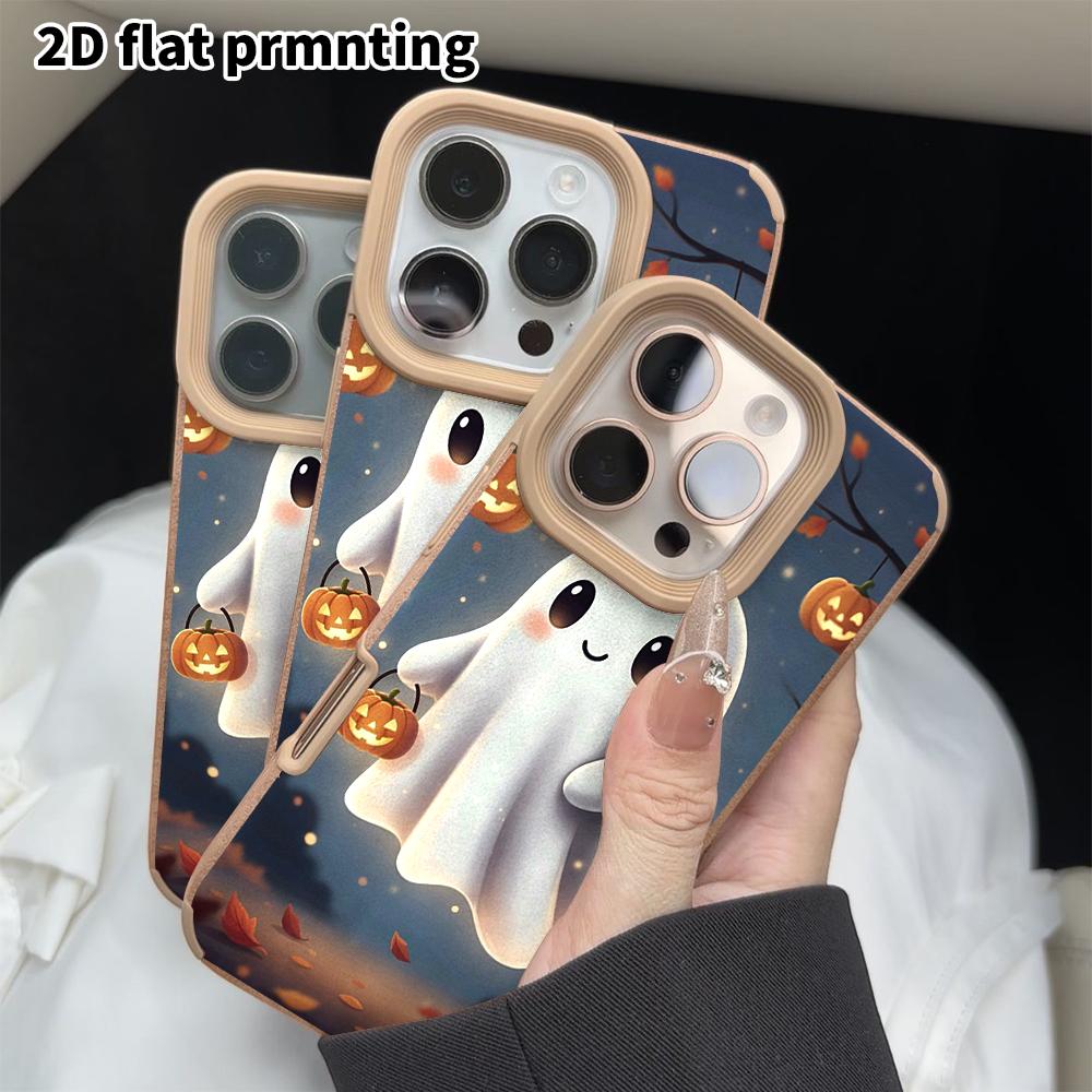 Phone Case: 2D Flat Lambskin Suitable for iPhone 18 17 16 15 14 13 Pro Protective Case, Deep Blue Moonlight, Christmas and Halloween Gift