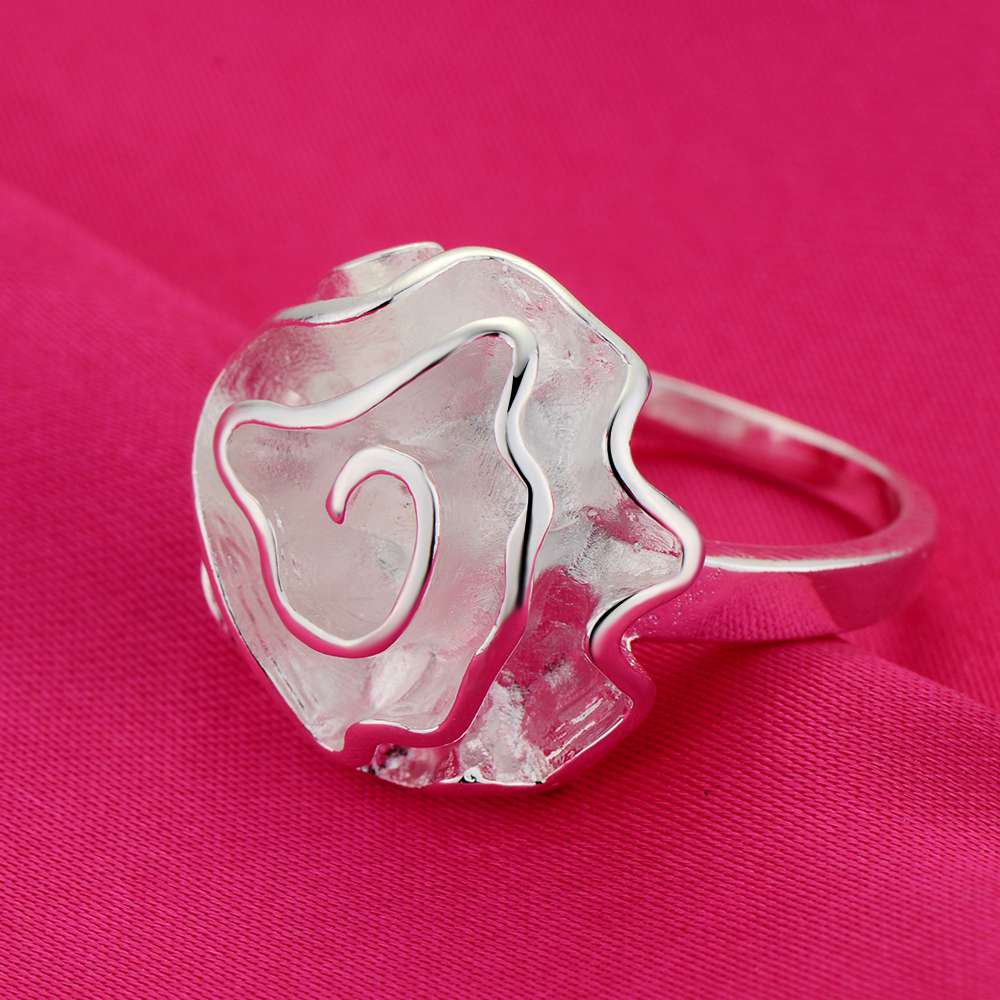 925 Sterling Silver Rings Rose Flowers For Women Exquisite Student Girlfriend Jewelry Accessories Wedding Fashion Gift