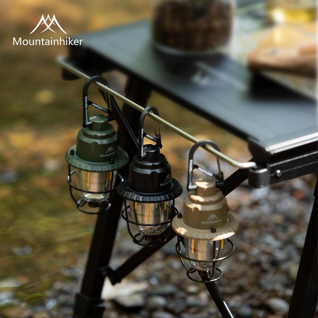 Mountain Guest Rechargeable Retro Pine Cone Camping Tent Lamp with Long Battery Life