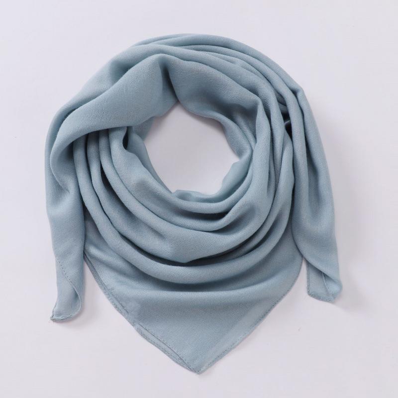 91cm solid color cotton-linen scarf headscarf, vintage square scarf, gauze scarf, shawl, breathable headscarf, women's wholesale