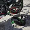 CNC Motorcycle Kickstand Foot Side Stand Enlarged Pad Support Plate