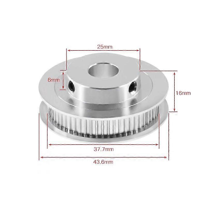 Gear Synchronous wheel Pulleysilver-3pcs