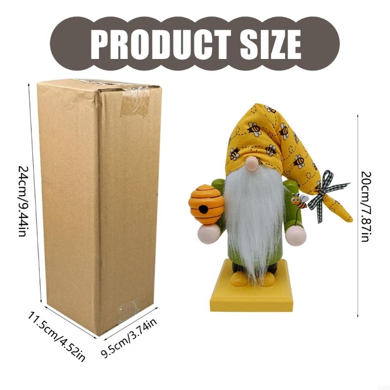Lovely Facelessed Gnomes Toy Figurine Dwarf Statue Sculpture For Home 6XDE
