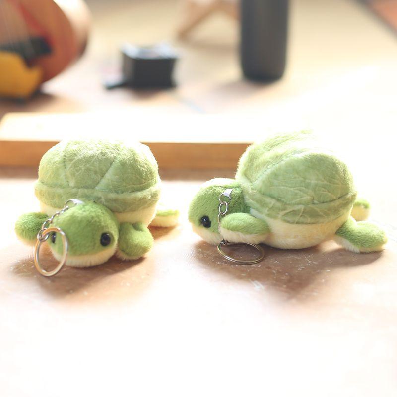 1 Piece Cute Doll Cartoon Soft Plush Toy Bag Pendant Little Turtle Doll Stuffed Keychain Diy Decoration Kid Gift