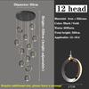 Stair Lamp Long Chandelier Duplex Building Modern Minimalist Light Luxury Creative Villa Loft Living Room Ring Chandelier