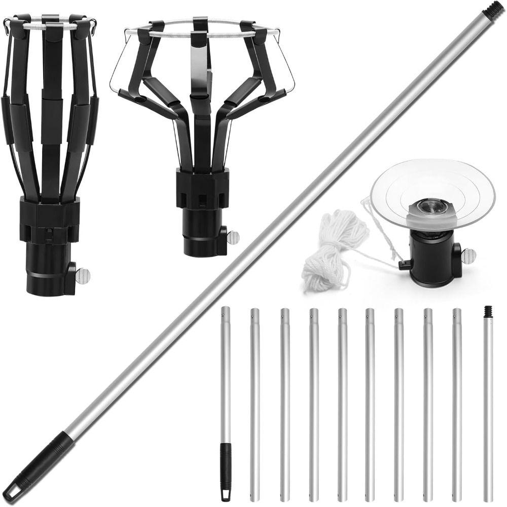 1/3Pcs Aluminum Zinc Zinc Alloy Light Bulb Changing Tool Telescopic Rod Bulb Removal Tool  High Ceilings