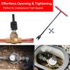 Water Meter Tool T-Shaped Check Valve Wrench Valve Shut Off Spanner for Plumbing Irrigation Outdoor Backyard Garden Lawn