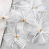 Fairy White Tulle Feather Beads Flower Clothing Hair Accessories Headgear Bag Decoration Flower Accessories Cloth Stickers Accessories