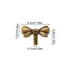 1pc Elegant Pure Brass Bow Tie Shaped Drawer Knobs Cabinet Handles Wardrobe Pulls Furniture Hardware
