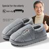 2025 Plus Size Non-slip Plush Wool Slippers for Elderly: Cozy Cotton Indoor Footwear for Autumn and Winter