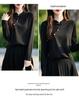 2024 Autumn/Winter High-End Knitted Sweater with Chinese Pearl Frog Closure