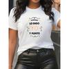 Europejskie rozmiary Damska koszulka w języku hiszpańskim - "YO" Hiszpański napis i zadziorne hiszpańskie cytaty (Pogue Digo Yo Punto) - Codzienny top z krótkim rękawem i okrągłym dekoltem