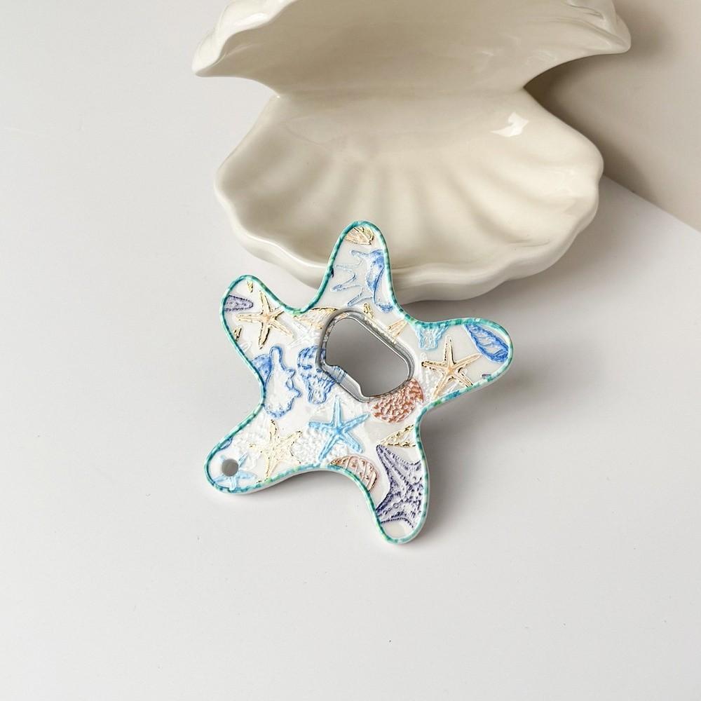 Gold Stamping Five-pointed Star Bottle Opener Beach Theme Ocean Style Decoration  Home Decor