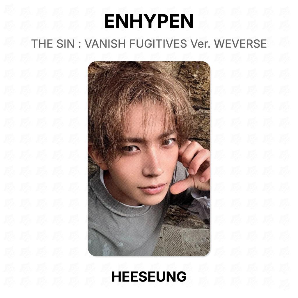 ENHYPEN THE SIN : VANISH FUGITIVES Ver. WEVERSE Official Photocard