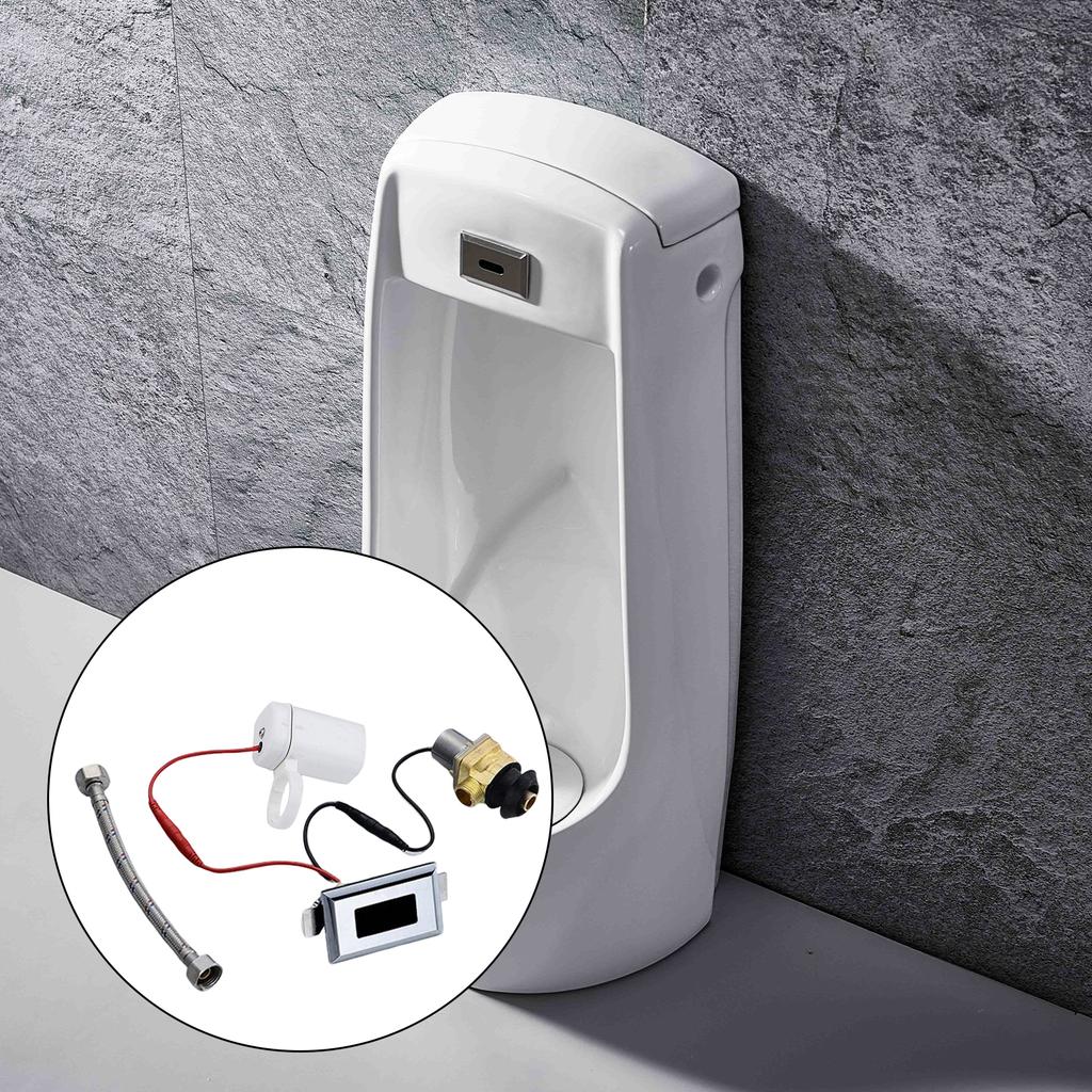Touchless Urinal Flush Kits Sensor Flush Valve Toilet Flush Repair Kits Washroom Concealed Wall Mount Sensor Set