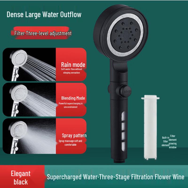 Shengbei 3-Mode Pressure Boost Shower Head