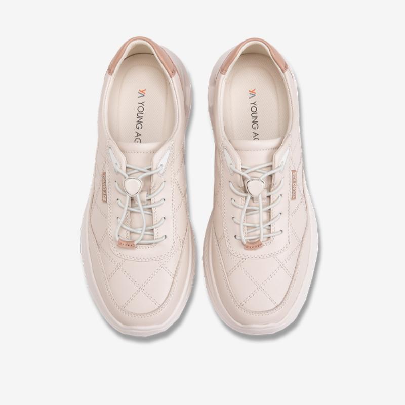 Young Age By ESquire Women S Cowhide Walking ShoeS Ivory