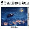 1Pcs Merry Christmas Santa Sleigh Scene Decoration Background Winter Backdrop For Photo Studio Photo Booth Party