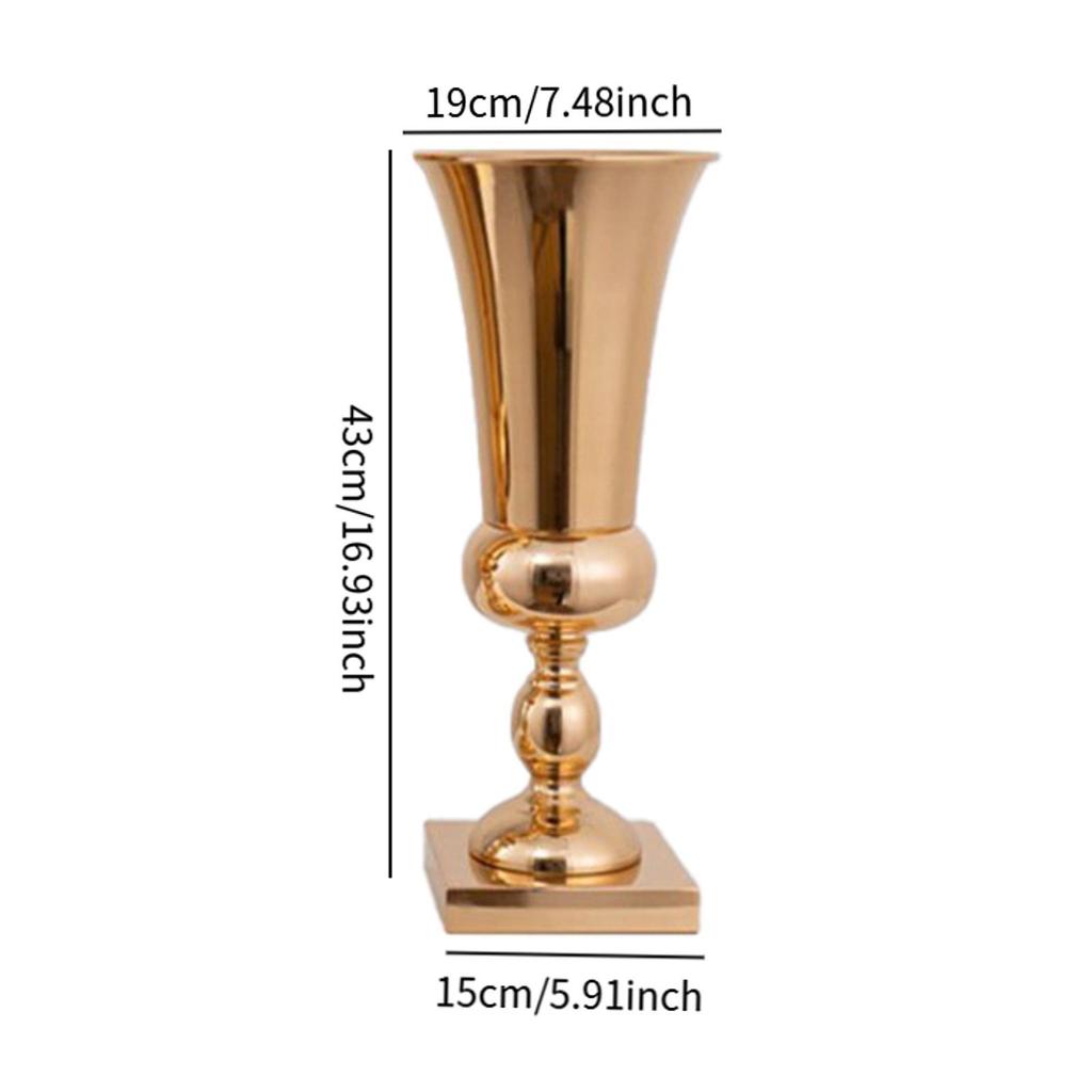 Wedding Centerpiece Flower Vase Metal Elegant Flower Stand for Ceremony Wedding Arrangement Party Tabletop Indoor Outdoor