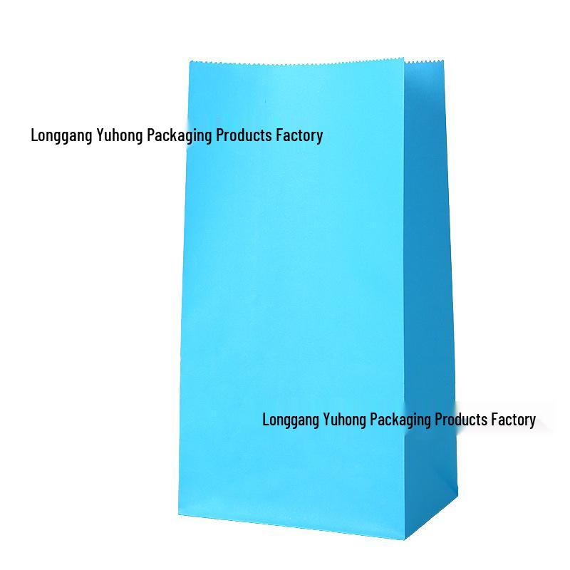 Handle-Free Colored Candy Kraft Paper Bags for Children's Gifts & Snack Storage
