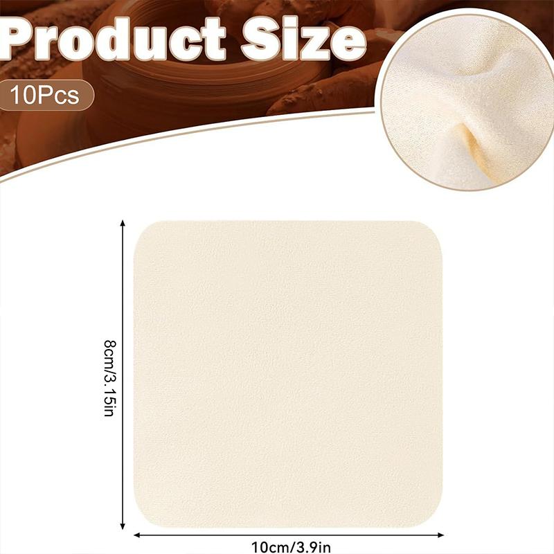 10PCS Non-Abrasive Reusable Lint-Free Hypoallergenic Premium Microfiber Chamois Cloths Delicate Surfaces Chamois Cloths