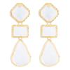 Geometric Resin Stone Choker Necklace Chain Charm Women Statement Collar Chain Crystal Necklace Jewelry Luxury Gift