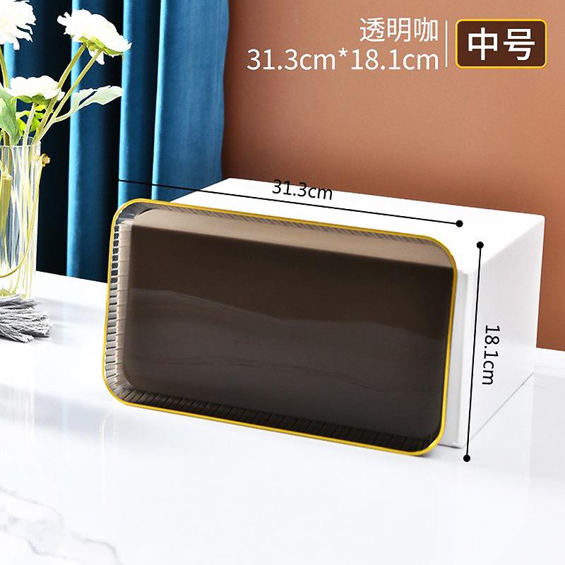 Nordic Phnom Penh Plastic Tray Transparent Rectangle Pallet Large Plate Tea Drink Grocery Storage Supplies Hotel Service Tray