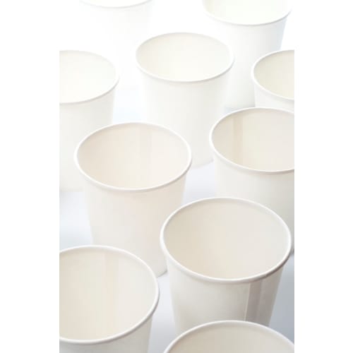 HRS Paper Cups, 12 oz (Plain White, 360cc), Pack of 50